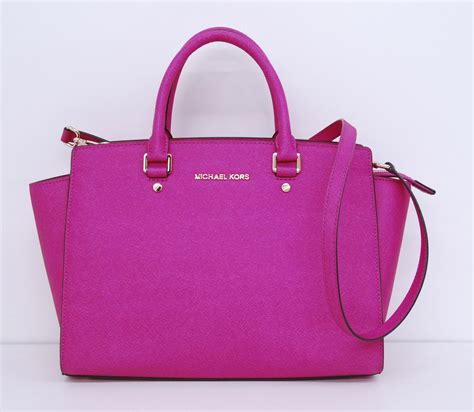 michael kors flap top bag with hot pink|Michael Kors handbags pink.